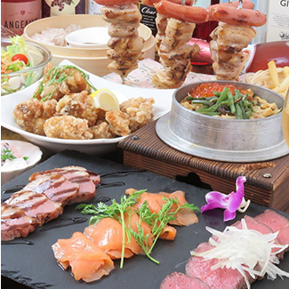 【日~木曜女性限定】アヒージョなど7品&120分飲み放題付き